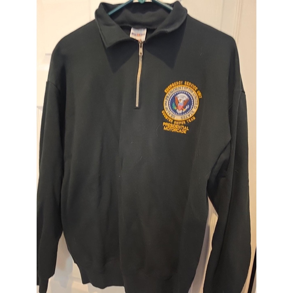 Vintage Presidential Motorcade Counter Sniper Team ESU Sweatshirt Jerzees L - Picture 4 of 4
